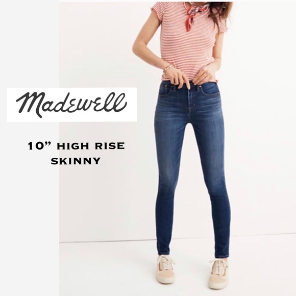 Madewell Denim - Madewell 10” High Rise Skinny Jeans Size 25